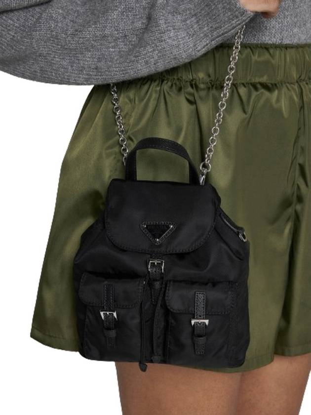 Re-Nylon Mini Backpack Black - PRADA - BALAAN 7