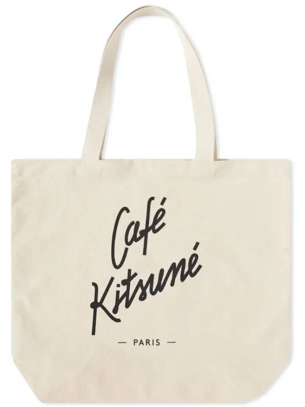 Cafe Kitsune Canvas Tote Bag Latte - MAISON KITSUNE - BALAAN 7