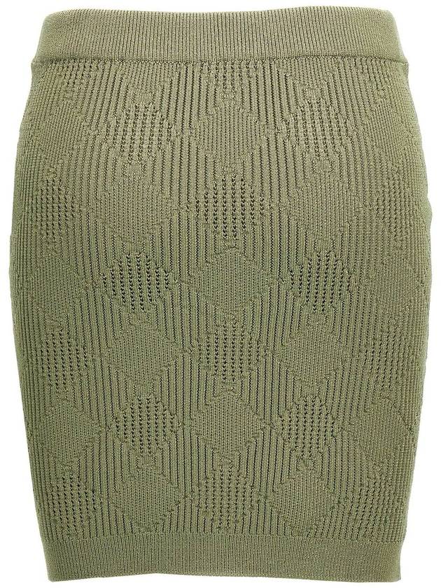 Balmain Openwork Knit Skirt - BALMAIN - BALAAN 2