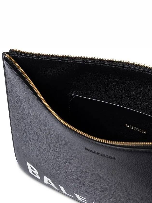 Logo Strap Clutch Bag Black - BALENCIAGA - BALAAN 6