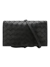 Intrecciato Mini Cross Bag Black - BOTTEGA VENETA - BALAAN 1