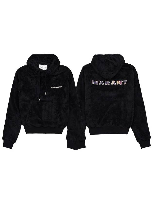 Maeva Logo Hoodie Black - ISABEL MARANT - BALAAN 2