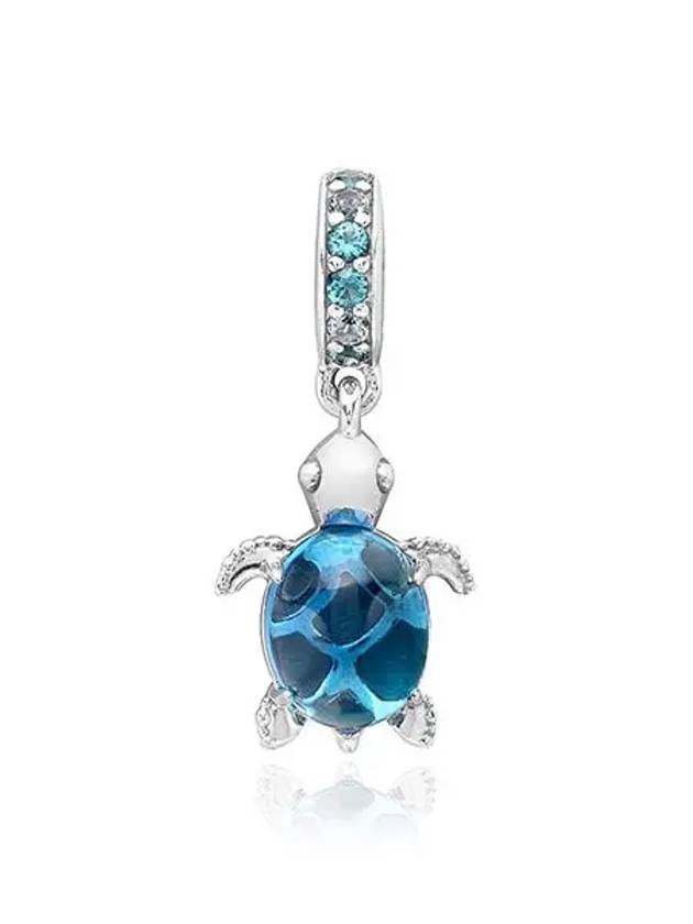 Murano Glass Sea Turtle Dangle Charm Silver - PANDORA - BALAAN 3