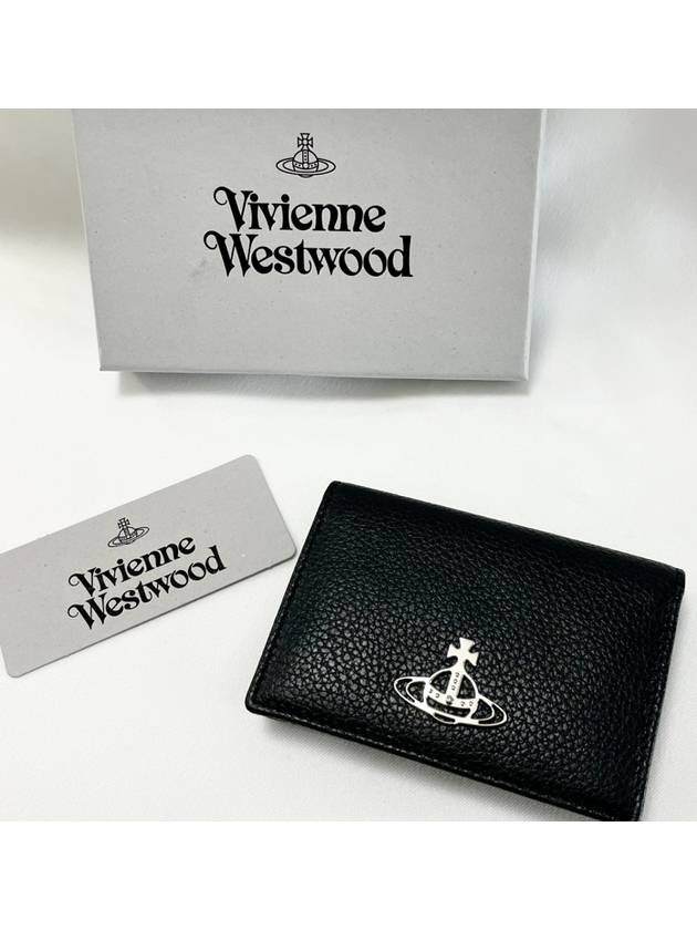 ORB Logo Card Wallet Black - VIVIENNE WESTWOOD - BALAAN 4