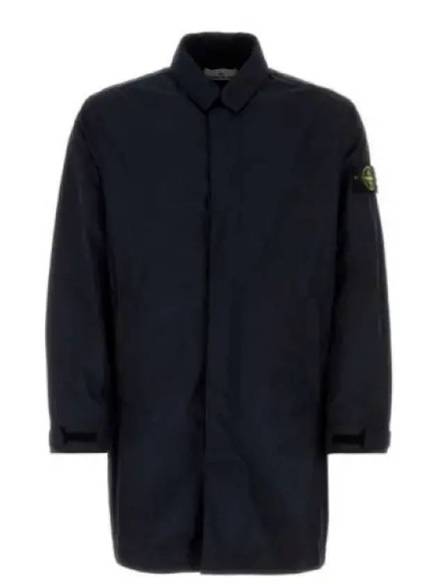 Micro Twill Compass Badge Trench Coat Navy - STONE ISLAND - BALAAN 2