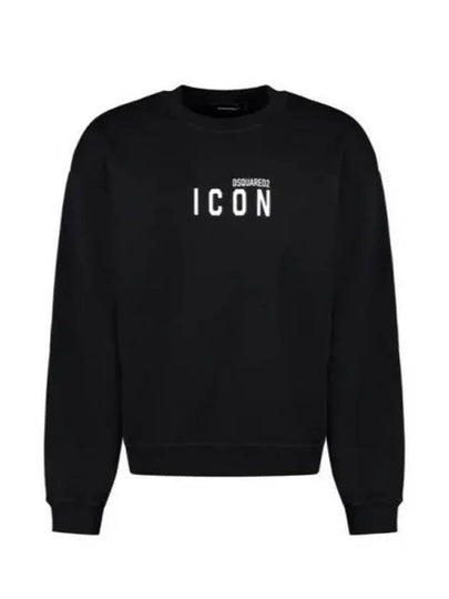 Logo Print Sweatshirt Black - DSQUARED2 - BALAAN 2