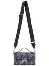 Soft Trunk Baguette Leather Cross Bag Dark Blue - FENDI - BALAAN 8