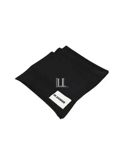 Logo Patch Cashmere Scarf Navy - JIL SANDER - BALAAN 2