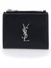 Monogram Half Wallet Black - SAINT LAURENT - BALAAN 2