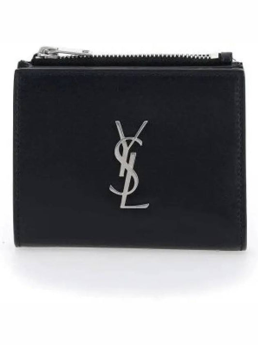 Monogram Half Wallet Black - SAINT LAURENT - BALAAN 2