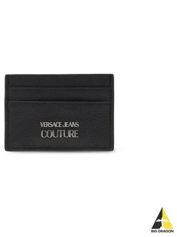 Wallet Jeans Couture Leather Card Holder Mens Black72YA5PA2 - VERSACE - BALAAN 1