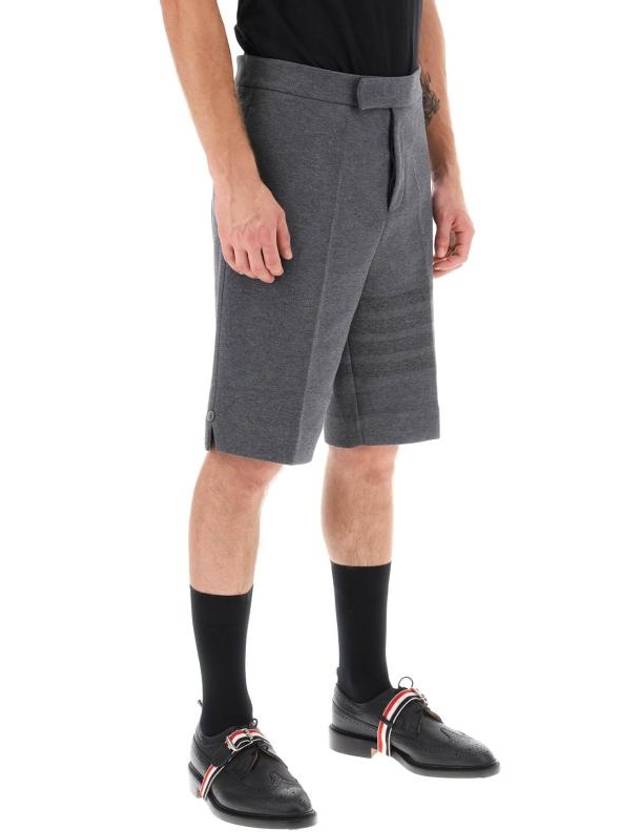 4 Bar Stripe Shorts Grey - THOM BROWNE - BALAAN 3