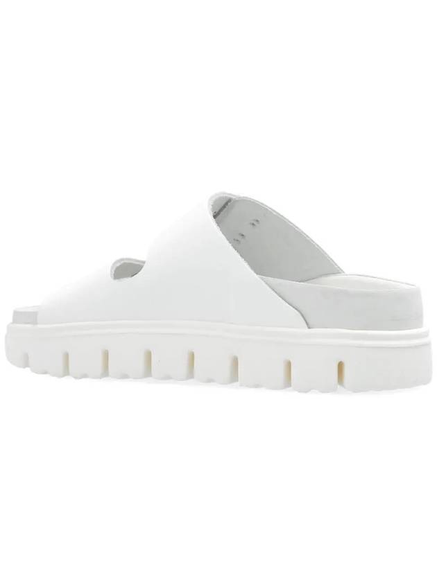 Arizona Chunky Leather Slippers White - BIRKENSTOCK - BALAAN 5