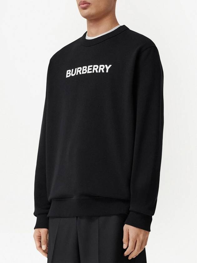 Front Logo Print Sweatshirt Black - BURBERRY - BALAAN 4