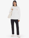 Chillax Fox Patch Classic Sweatshirt Ecru - MAISON KITSUNE - BALAAN 5