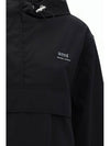 Alexandre Mattiussi Hooded Windbreaker Black - AMI - BALAAN 4