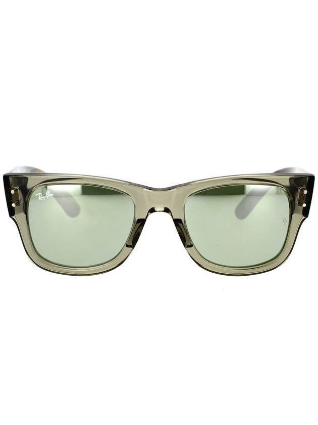 Eyewear Mega Wayfarer Square Sunglasses Transparent Green - RAY-BAN - BALAAN 1