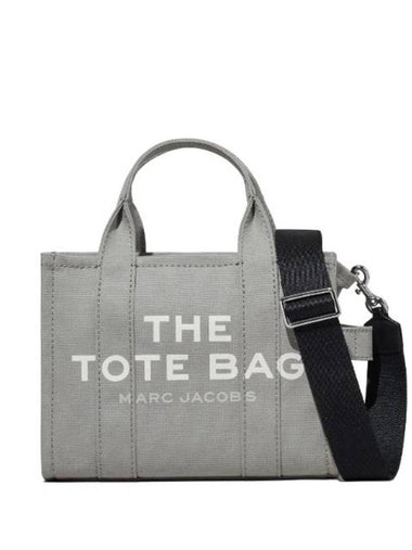 Logo Small Canvas Tote Bag Grey - MARC JACOBS - BALAAN 1