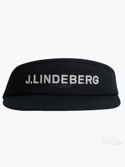 Viktor Embroidered Logo Visor Black - J.LINDEBERG - BALAAN 2