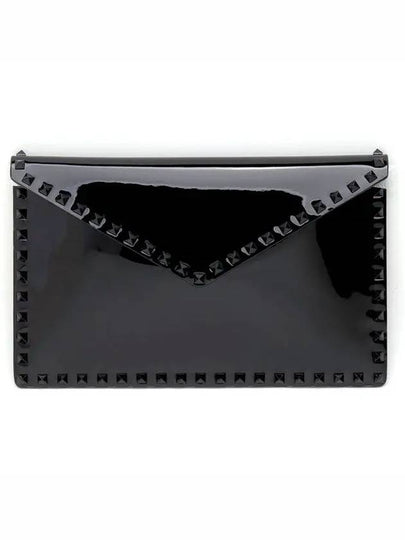 Rockstud Clutch Bag Black - VALENTINO - BALAAN 2