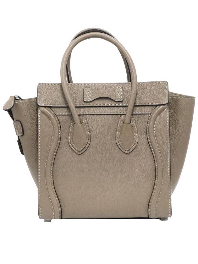 Celine 189793DRU 09SO Repair Drum Calfskin Micro Luggage Shopper Tote Bag - CELINE - BALAAN 4