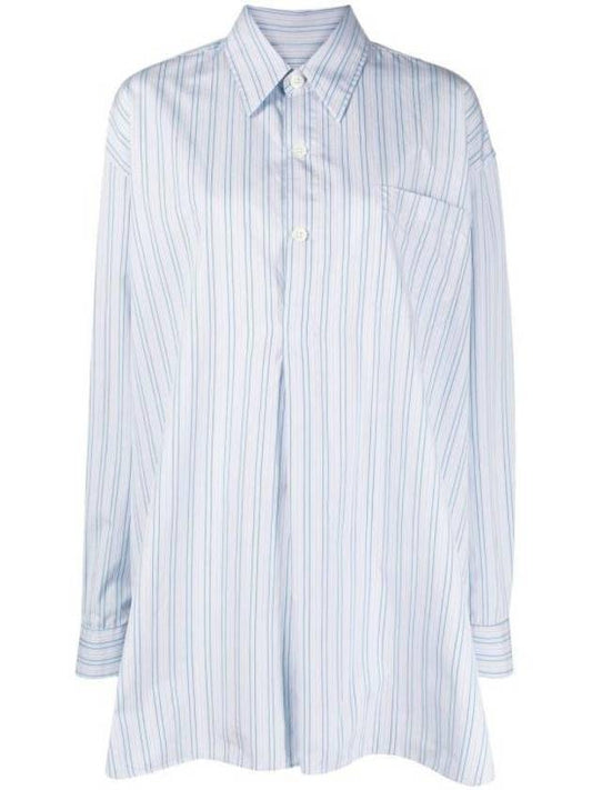 Popover Stripe Shirt Blue - OUR LEGACY - BALAAN 1