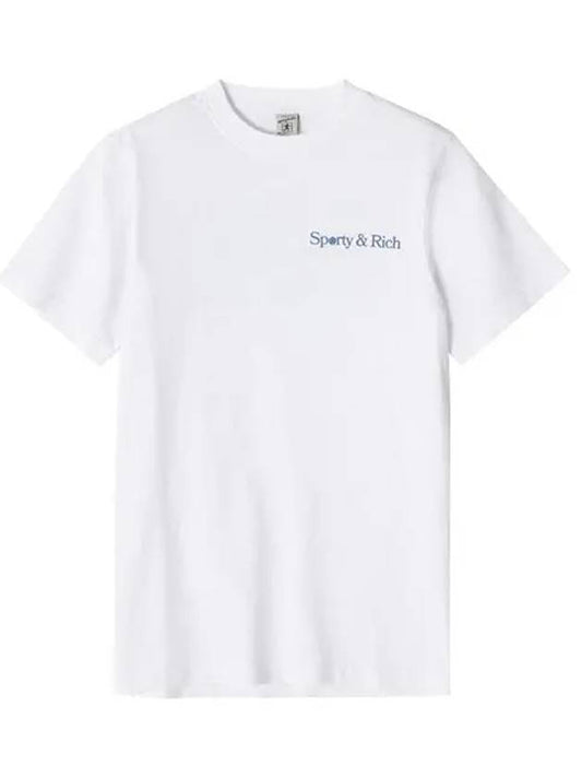 LA Racquet Club Logo Cotton Short Sleeve T-Shirt White - SPORTY & RICH - BALAAN 1