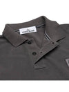 Wappen Cotton Short Sleeve Polo Shirt Charcoal - STONE ISLAND - BALAAN 7