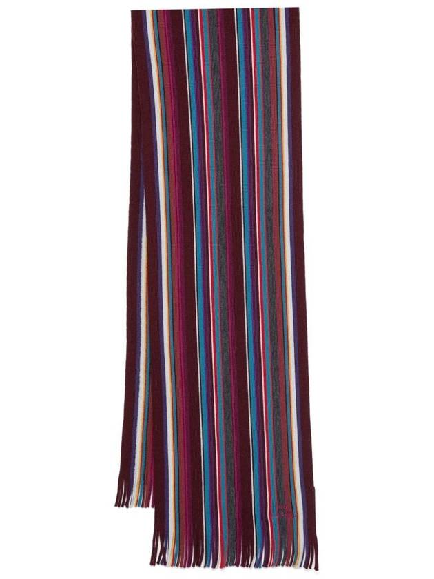 Ps Paul Smith Mens Scarf Ps Multicolor Stripes Accessories - PAUL SMITH - BALAAN 1