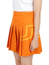 Women's Naomi Pleated Skirt Orange - J.LINDEBERG - BALAAN 5