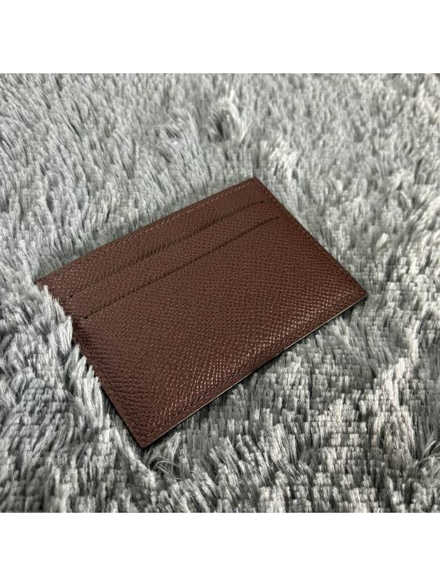 Citizen Twill Card Holder Rouge Cellier - HERMES - BALAAN 2