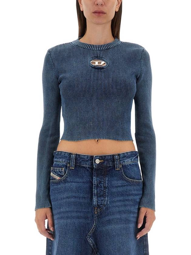 M-Anchor-A Knit Top Blue - DIESEL - BALAAN 2