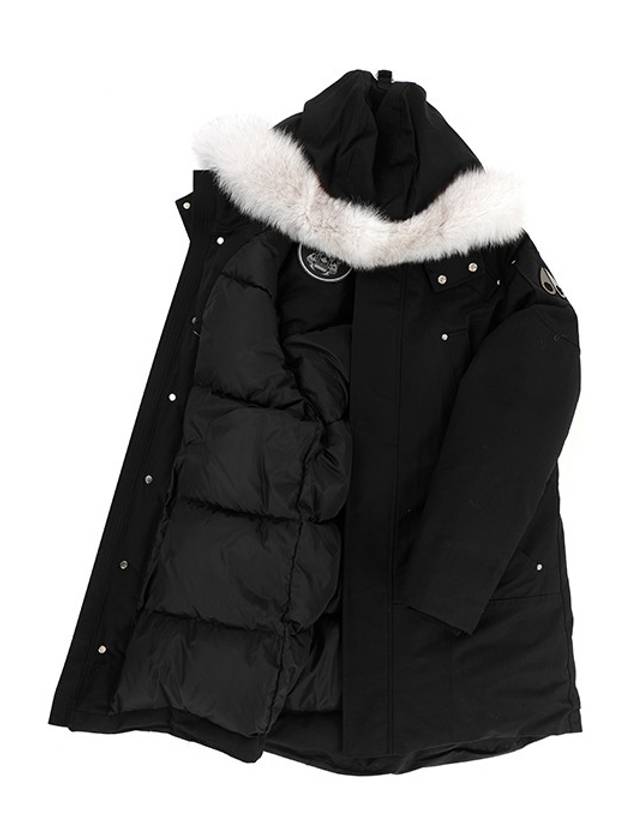 Original Stirling Parka White Fox Fur Black - MOOSE KNUCKLES - BALAAN 5