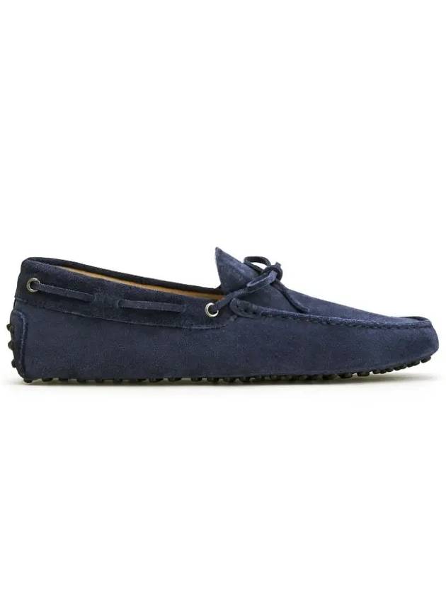 Men's Gommino Suede Driving Shoes Navy - TOD'S - BALAAN 3