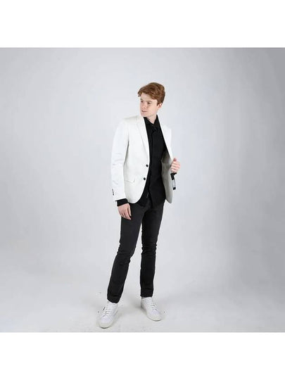 White single cotton blazer jacket WNAN JK122 - IKALOOOK - BALAAN 2