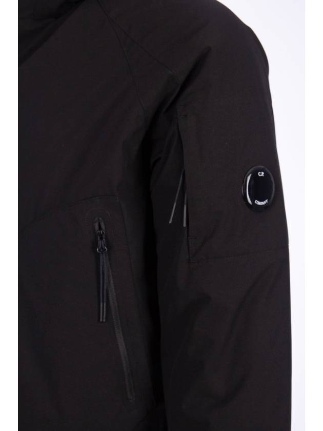 Lens Protech Hooded Jacket Black - CP COMPANY - BALAAN.