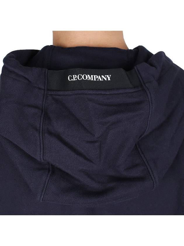 Diagonal Raised Fleece Hoodie Navy - CP COMPANY - BALAAN 9