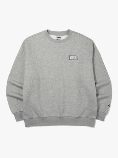 Diadora comfy brushed sweatshirt GRAY - DIADORA - BALAAN 1