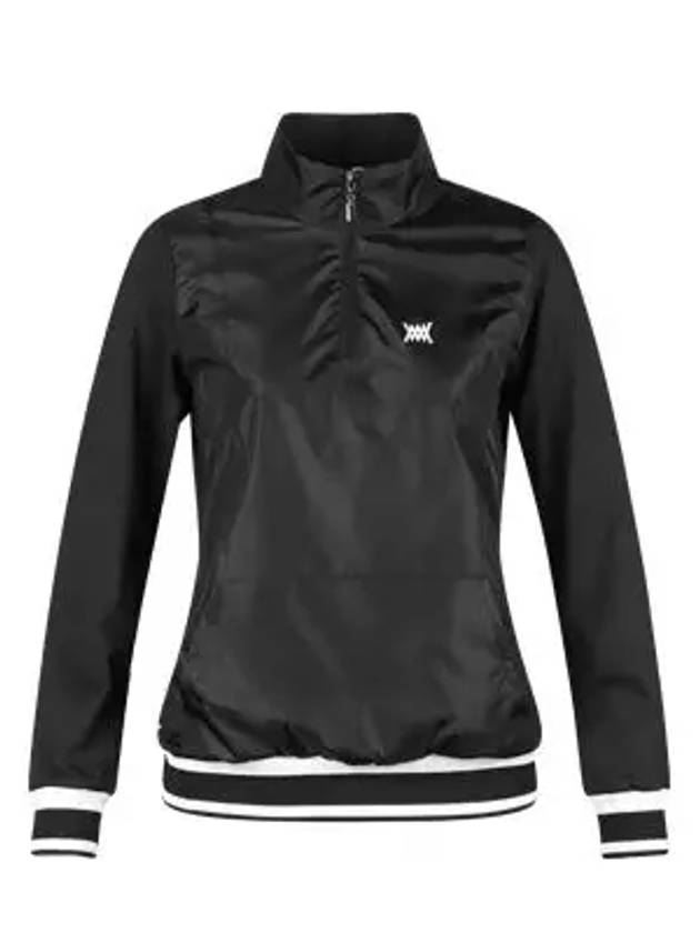 Women s Half Zip Up Woven Match Pullover Windbreaker MW4W820W - LUX GOLF - BALAAN 3