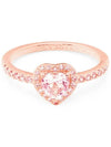 Sparkling Elevated Heart Ring Rose Gold - PANDORA - BALAAN 4