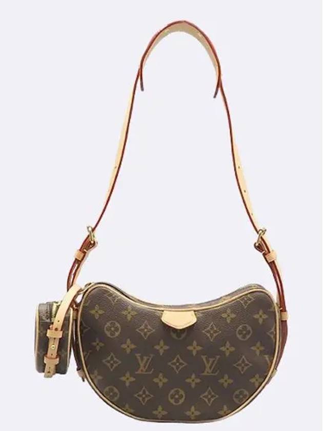 M46828 Monogram Canvas Croissant MM Cross and Shoulder Bag - LOUIS VUITTON - BALAAN 2