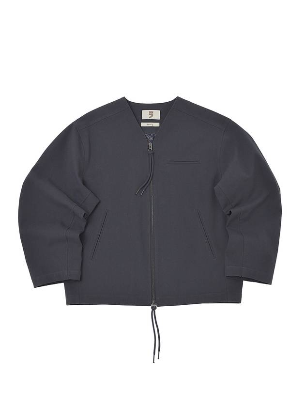 Something Earth Cotton Zip-Up Jacket Charcoal - A NOTHING - BALAAN 2