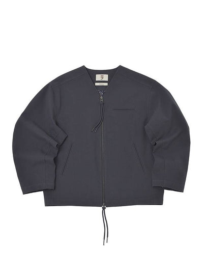 Earth Cotton Y Zip Up Jacket Charcoal - A NOTHING - BALAAN 2