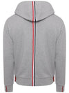 Men's Center Back Stripe Logo Patch Hoodie Grey - THOM BROWNE - BALAAN 3