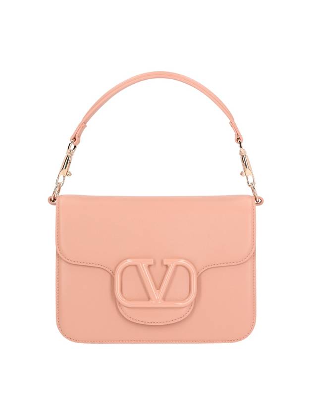 V logo tote bag pink - VALENTINO - BALAAN 2