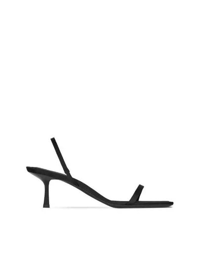 Women's Jaspe Open Sandal Heels Black - SAINT LAURENT - BALAAN 2