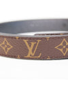 LV Circle Buckle Reversible Leather Belt Black Brown - LOUIS VUITTON - BALAAN.