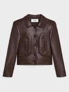 Leather Jacket 2EK24583C 18NE - CELINE - BALAAN 2