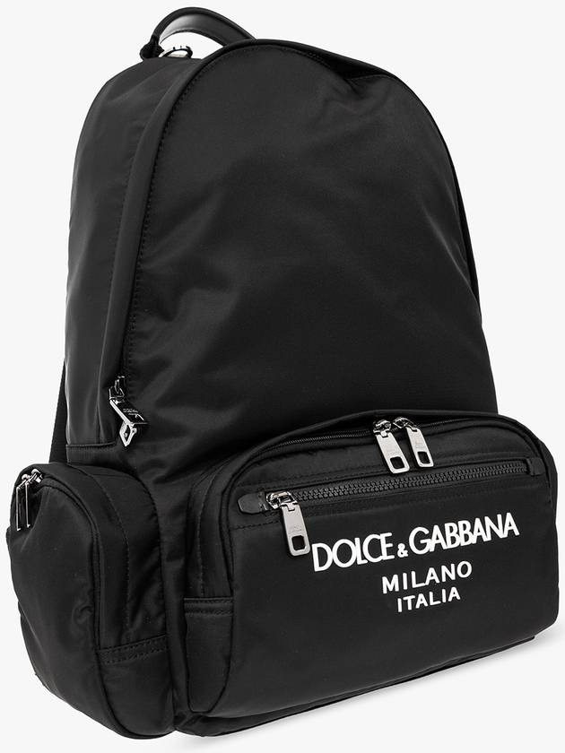 logo nylon backpack black - DOLCE&GABBANA - BALAAN 5