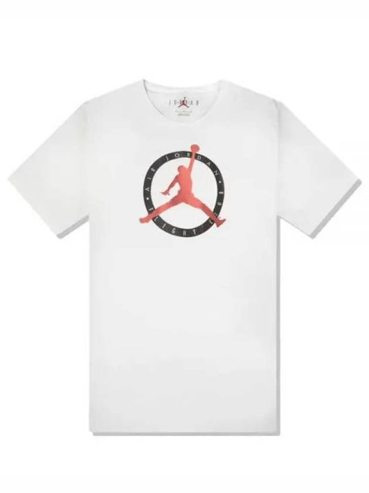 Air Jordan Flight Club Short Sleeve T-Shirt White - NIKE - BALAAN 2